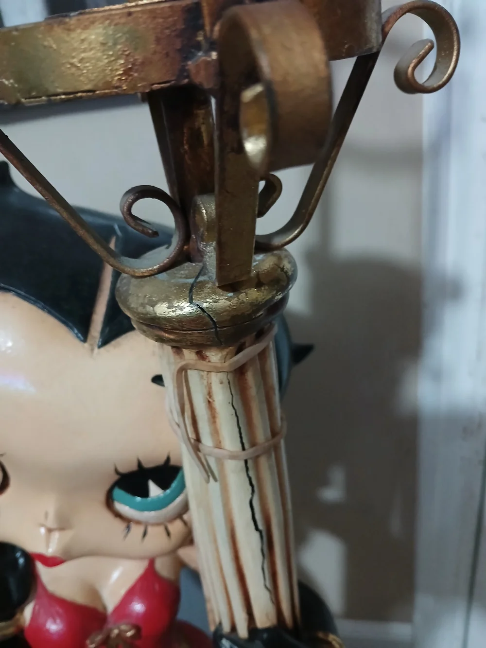 Betty Boop Red Figurine Floor Candleholder Accent - 2.5ft.